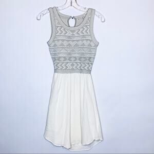 Rachel Rachel Roy gray knit top open back dress size Extra Small XS